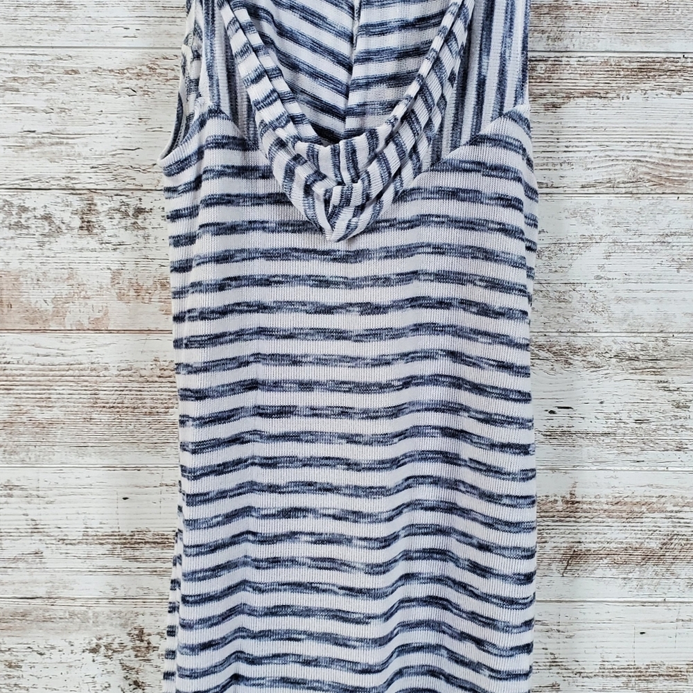 Pink Republic *BEACH* Hooded Sweater Vest Duster - Picture 2 of 6